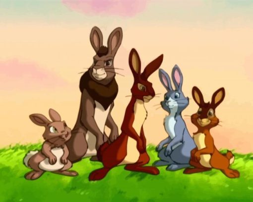 Watership Down Characters paint by number