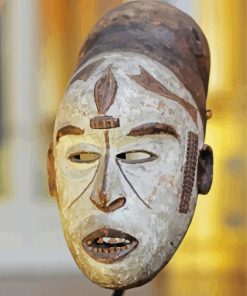 West African Mask paint by number