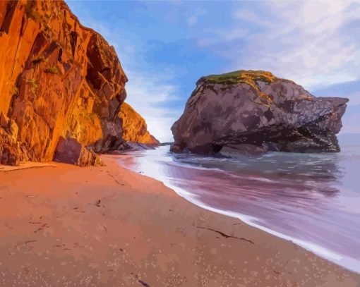 West Cork Beach paint by number