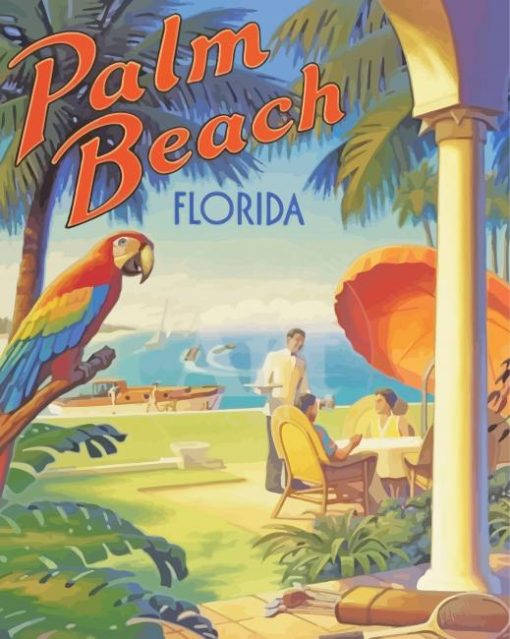 West Palm Beach Poster paint by number