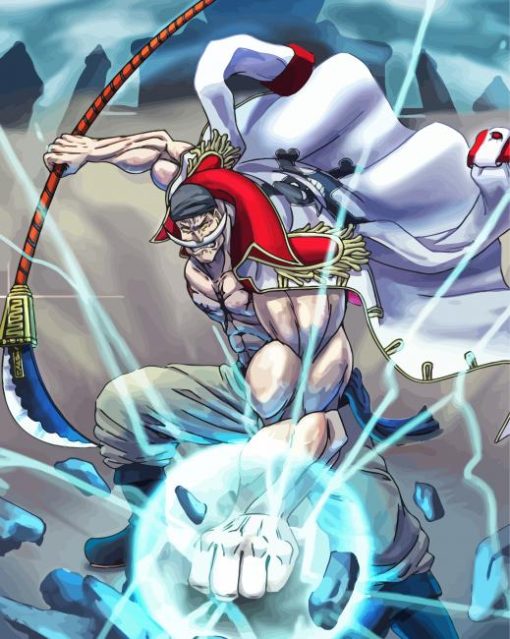 Whitebeard Japanese Character paint by number