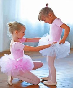 Adorable Ballerina Children paint by number