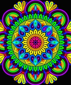 Aesthetic Abstract Mandala paint by number