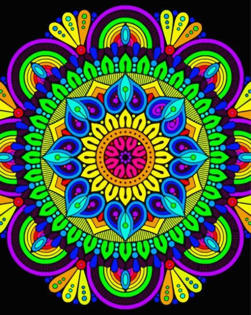 Aesthetic Abstract Mandala paint by number