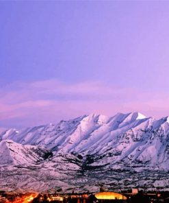 Aesthetic Mount Timpanogos paint by number