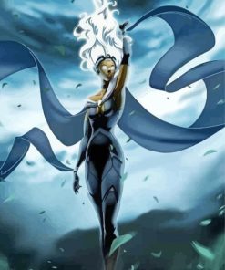 Aesthetic Storm Marvel Illustration paint by number