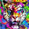 Aesthetic Abstract Tiger paint by number