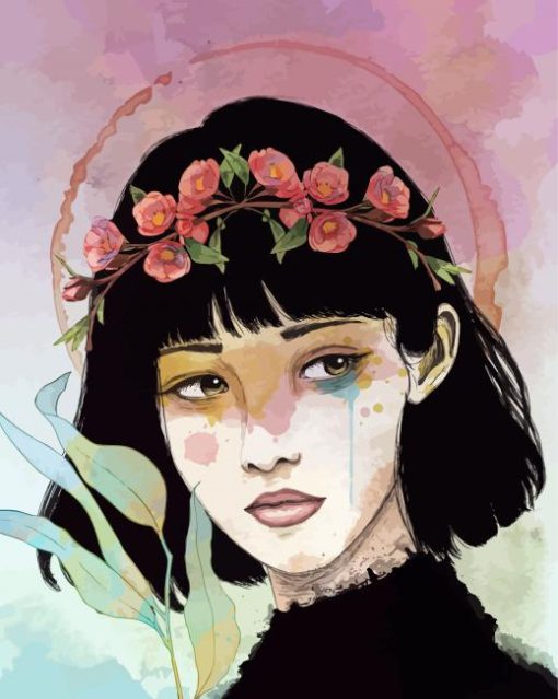 Aesthetic Broken Girl Art paint by number