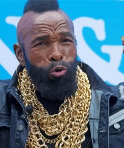 American Actor Mr T paint by number