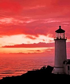 Beautiful View In North Head Lighthouse paint by number