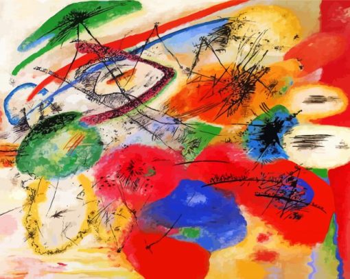 Black Lines By Vassily Kandinsky paint by number