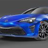 Blue Toyota 86 Art paint by number