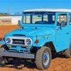 Blue Vintage Land Cruiser paint by number