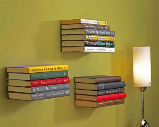 Books On Shelf paint by number