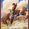 Bucking Bronco Art paint by number