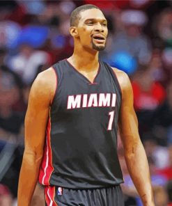 Chris Bosh Basketballer paint by number