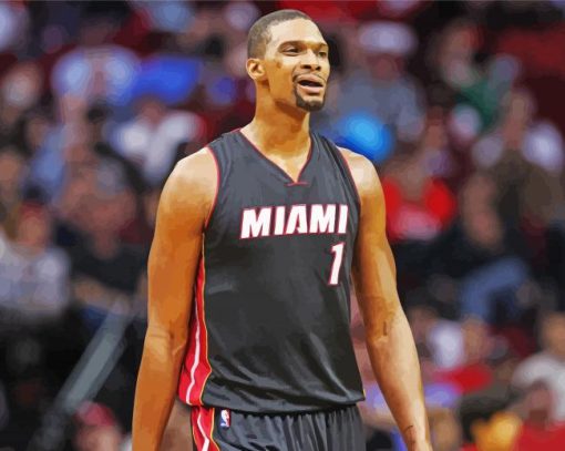 Chris Bosh Basketballer paint by number