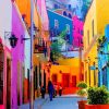 Colorful Streets In Guanajuato Mexico paint by number