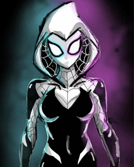 Cool Ghost Spider paint by number