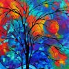 Cool Abstract Tree paint by number