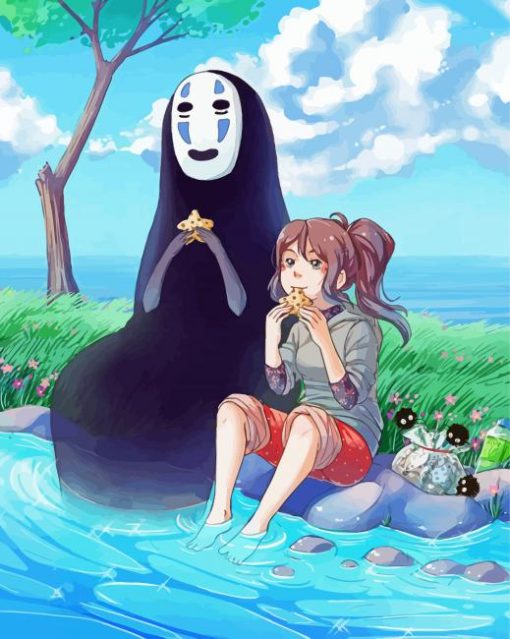 Cool Chihiro And No Face paint by number