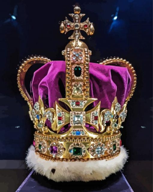 Coronation Crown paint by number