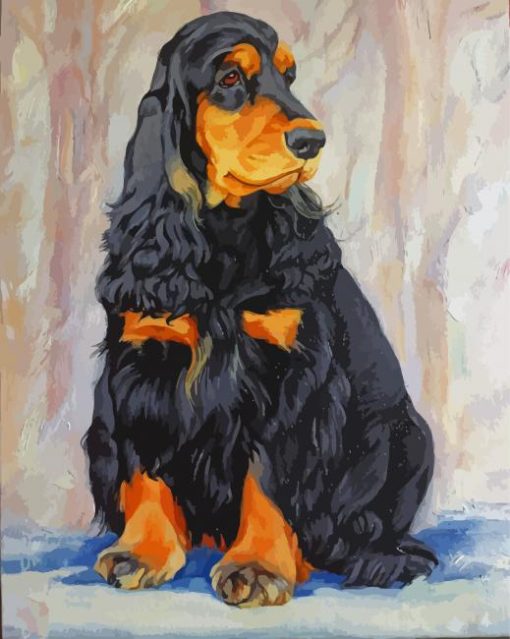 Cute American Cocker Spaniel paint by number