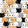 Cute Cat Kitten Cartoon paint by number