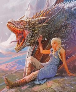 Daenerys And Drogon paint by number