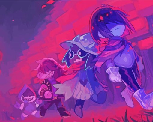 Deltarune Video Game Characters Art paint by number