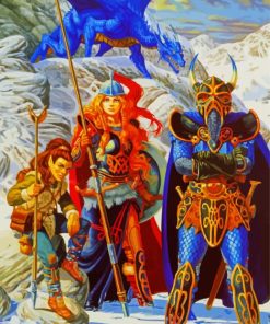 Dragonlance Dragons Of Winter Night paint by number