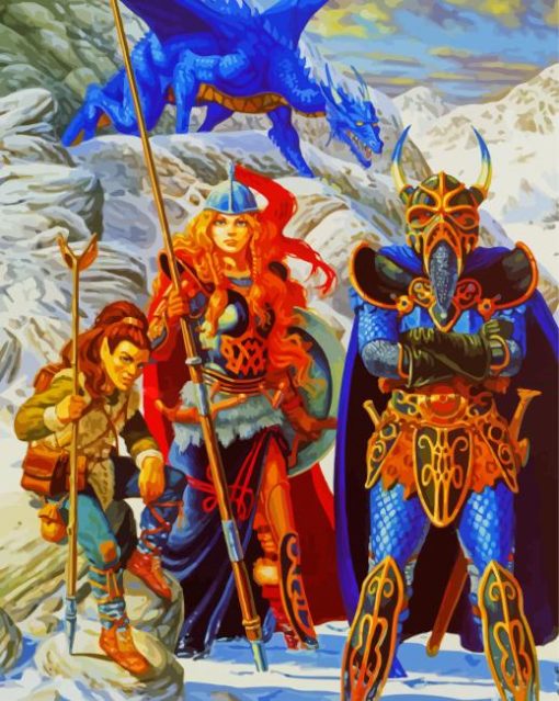 Dragonlance Dragons Of Winter Night paint by number