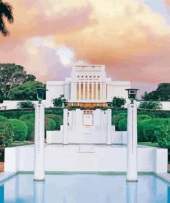 Hawaii Temple paint by number