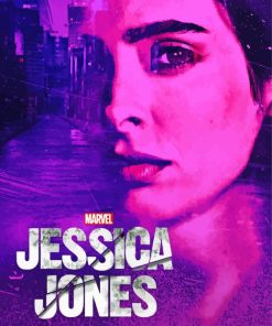 Marvel Jessica Jones Poster paint by number