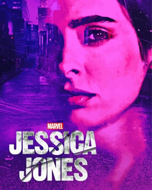 Marvel Jessica Jones Poster paint by number