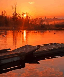 Morning Burnaby Lake paint by number