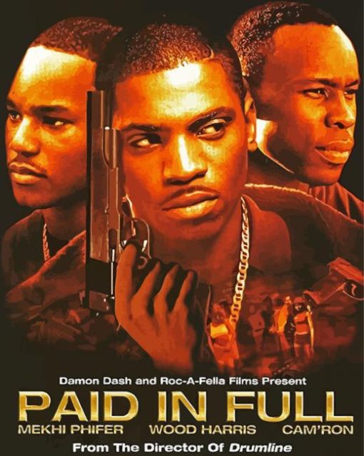 Paid In Full Poster paint by number