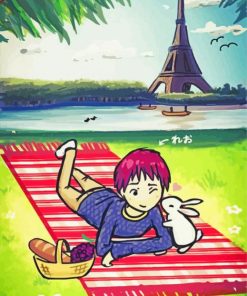 Paris Picnic Art paint by number