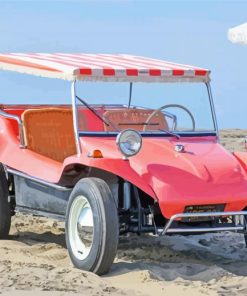 Pink Beach Buggy paint by number