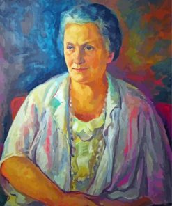 Portrait Maria Montessori Art paint by number