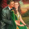 Romantic Rhett And Scarlett Art paint by number