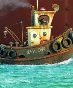 Rusty Black Pearl Paint by number