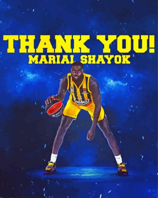 Thank You Marial Shayok Poster paint by number