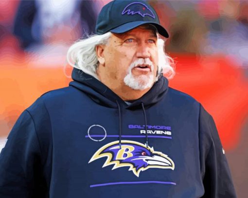 The American Football Coach Rob Ryan paint by number