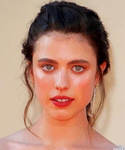 The American Actress Margaret Qualley paint by number