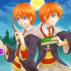 The Brothers Weasley Twins Art paint by number