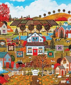 The Farm Jane Wooster paint by number