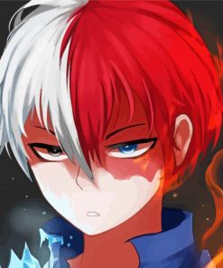 Todoroki Shoto paint by number