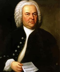 Vintage Johann Sebastian Bach paint by number