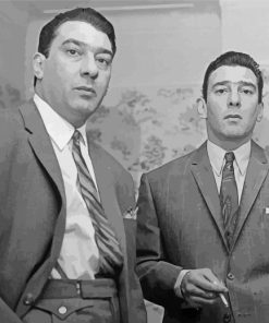 Vintage Ronnie And Reggie kray paint by number